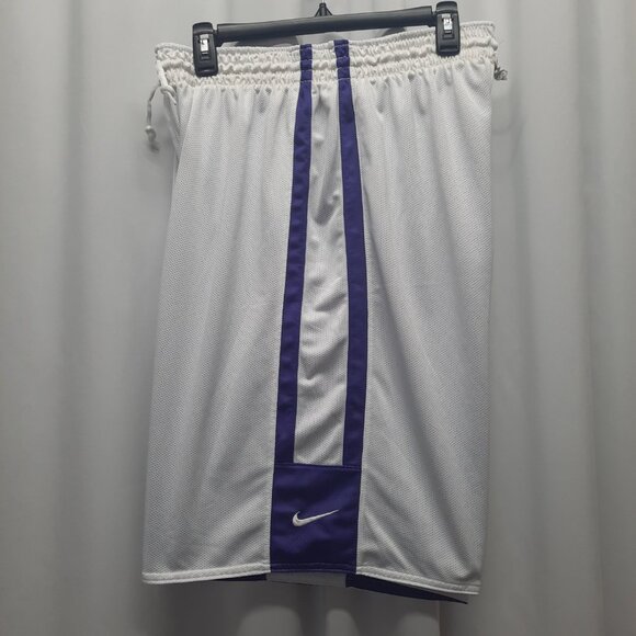 Nike Dri-FIT Reversible Basketball Shorts Men's XL Purple White Mesh Training - Picture 2 of 11